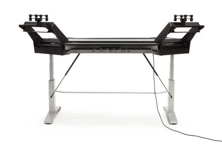 Argosy Halo 96.7" Wide Sit-Stand Plus - Halo E Mah, 2 rack shelves, & Pair 160 Speaker Platforms