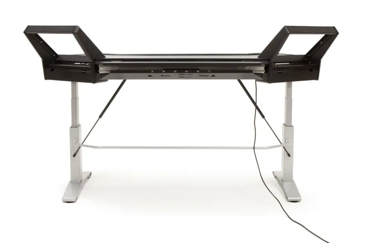 Argosy Halo 96.7" Wide Sit-Stand Desk,w/ Traceless Desktop (Fingerprint Resistant Black)