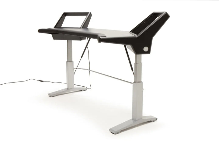 Argosy Halo 96.7" Wide Sit-Stand Desk,w/ Traceless Desktop (Fingerprint Resistant Black)
