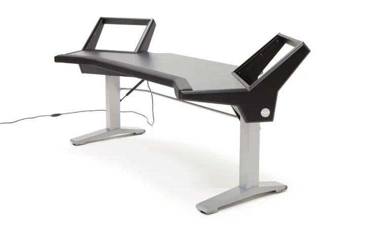 Argosy Halo 96.7" Wide Sit-Stand Desk,w/ Traceless Desktop (Fingerprint Resistant Black)