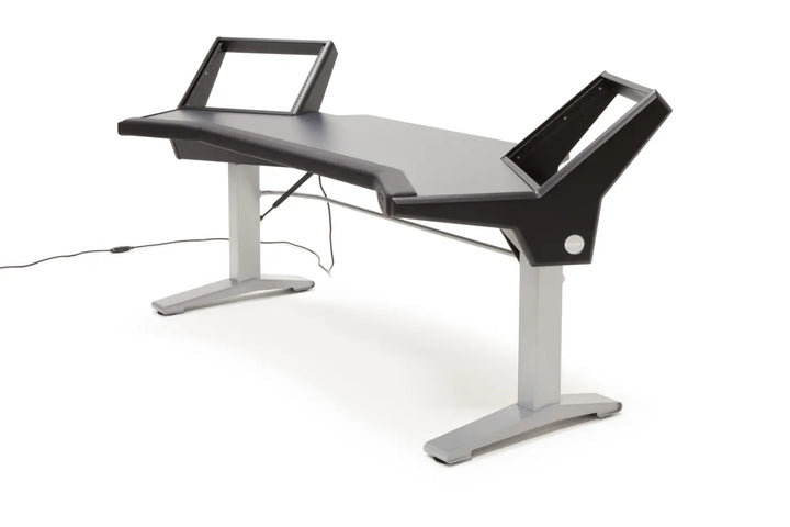Argosy Halo 96.7" Wide Sit-Stand Desk,w/ Traceless Desktop (Fingerprint Resistant Black)