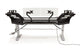 Argosy Halo 96.7" Wide Sit-Stand Ultimate-w/Hautelink Desktop, 2 Shelves,Pair 160 Speaker Platforms, Accessory Drawer,2) D8 Monitor Arms & CPU Shelf