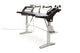 Argosy Halo 96.7" Wide Sit-Stand Ultimate-w/Hautelink Desktop, 2 Shelves,Pair 160 Speaker Platforms, Accessory Drawer,2) D8 Monitor Arms & CPU Shelf