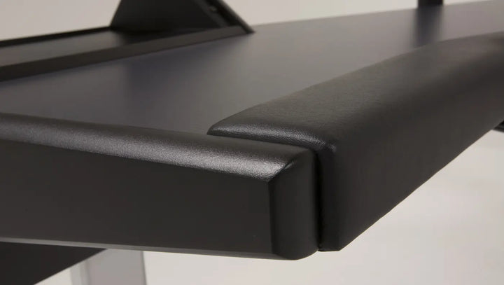 Argosy Halo Ultimate, Black Traceless dektop, 2 Shelves,Pr.160 Speaker Platforms,Accessory Drawer,D8 Monitor Arm, CPU Shelf
