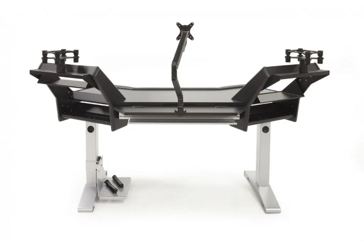 Argosy Halo Ultimate-Halo,2 Shelves,Pr. 160 Speaker Platforms,Accessory Drawer,D8 Monitor Arm, CPU Shelf