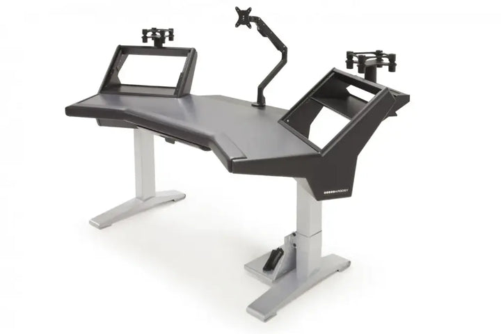 Argosy Halo Ultimate-Halo Mah,2 Shelves,Pr.160 Speaker Platforms,Accessory Drawer,D8 Monitor Arm, CPU Shelf