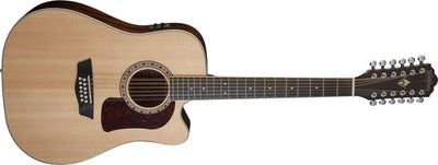 Washburn Heritage D10SCE-12 12-String Dreadnought Cutaway Acoustic-Electric Guitar (Natural)