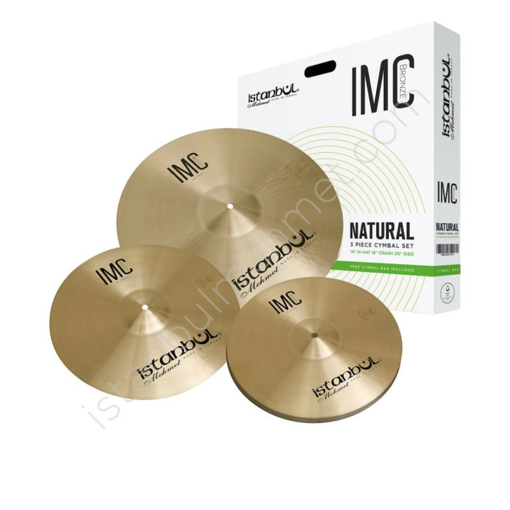 Istanbul Mehmet Cymbals IMC Bronze 3-Piece Cymbal Set with Bag (14" Hi-Hats, 16" Crash, 20" Ride)