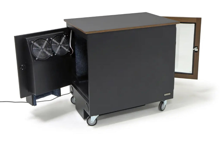 Argosy IsoBox PRO 12RU, Walnut Trim, with Black Traceless Top, Left Door Swing