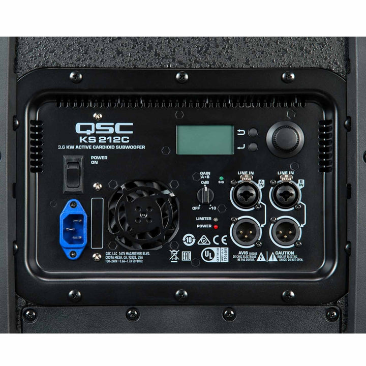 QSC KS212C Cardiod Subwoofer 3600W - 2 x 12"