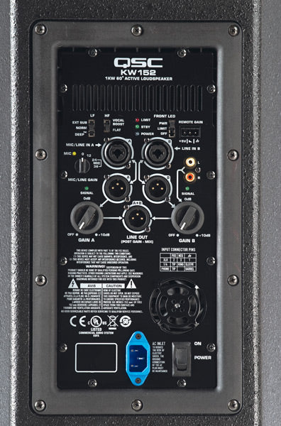 QSC KW152 2 Way 1000W Powered Speaker - 15"