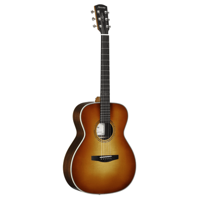 Alvarez LF70E Herringbone Laureate Folk/OM Acoustic-Electric Guitar (Sunset)
