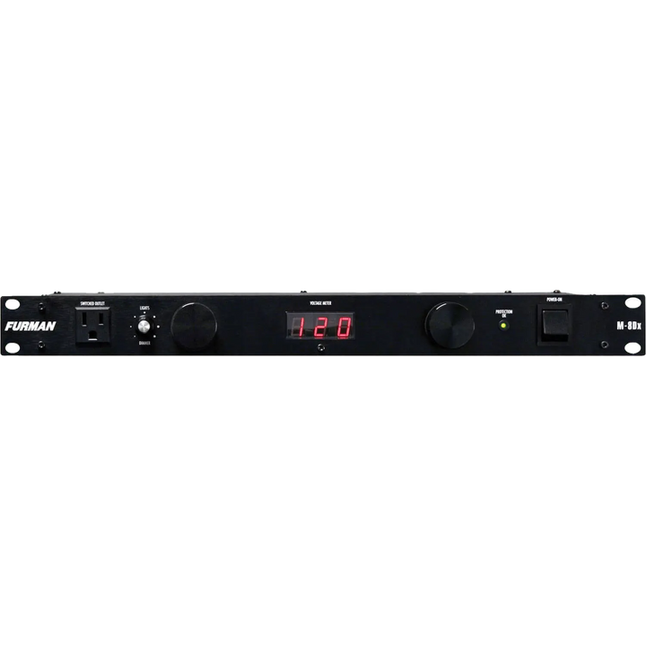 Furman Merit Series M-8Dx Power Conditioner with Pull-out Lights and Digital Voltmeter