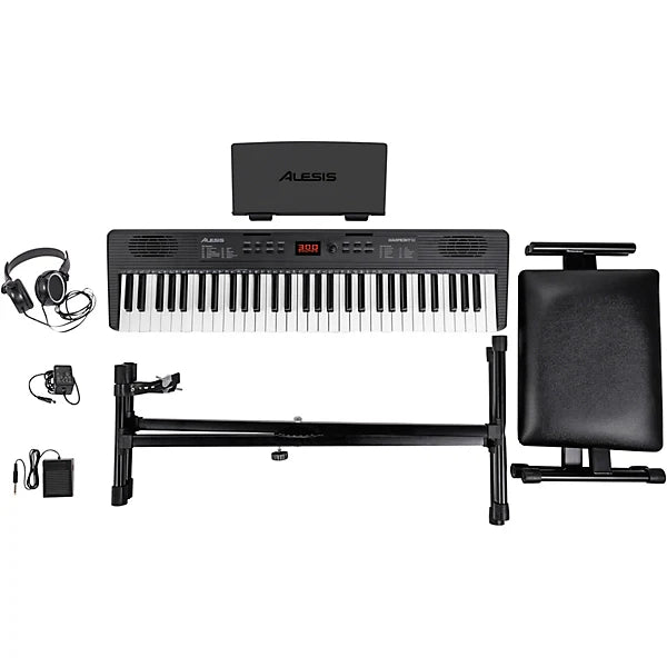 Alesis HARMONY61MK4XUS Portable Keyboard Package - 61 Keys