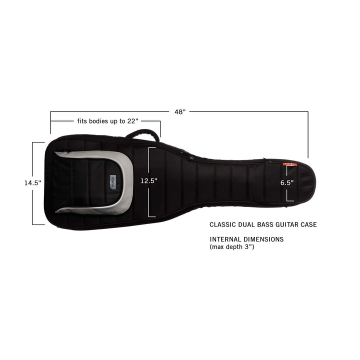 MONO Classic Dual Bass Guitar Case (Black) - Instrument Cases