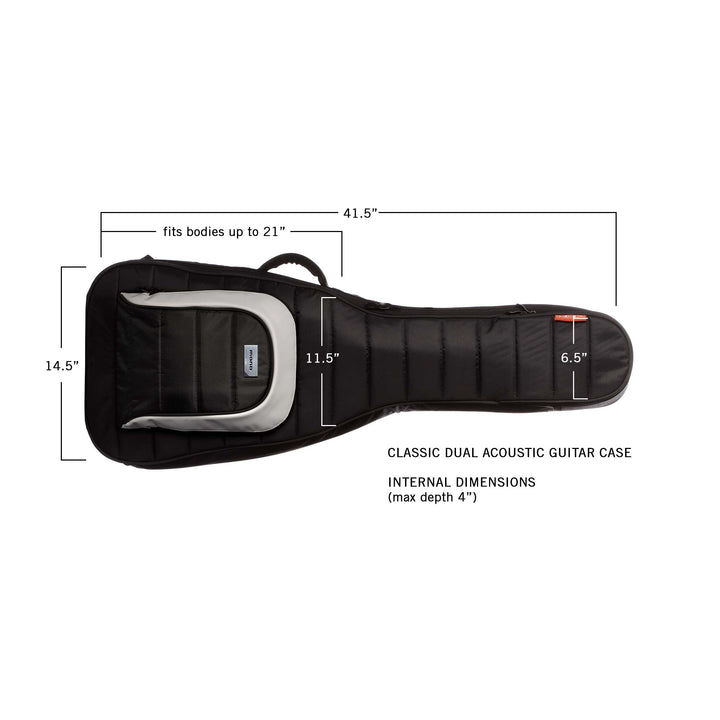 MONO Classic Dual Electric Guitar Case (Black) - Instrument Cases