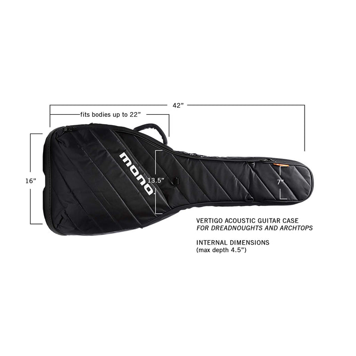 MONO Vertigo Acoustic Guitar Case (Black) - Instrument Cases