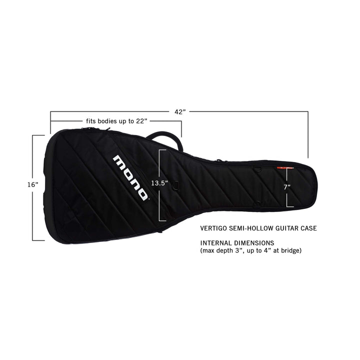MONO Vertigo Semi-Hollow Guitar Case (Black) - Instrument Cases