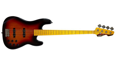Markbass MB GV 4 Gloxy 4-String Electric Bass (3-Tone Sunburst, Maple Fingerboard)