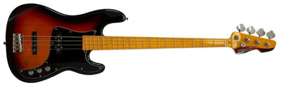 Markbass MB GV 4 Gloxy Passive 4-String Electric Bass (3-Tone Sunburst, Maple Fingerboard)