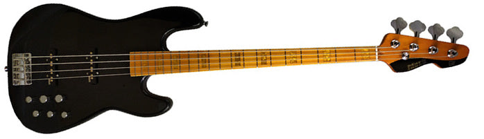 Markbass MB GV 4 Gloxy 4-String Electric Bass (Black, Maple Fingerboard)