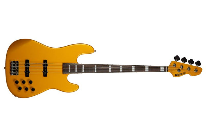 Markbass MB GV 4 Gloxy 4-String Electric Bass (Metallic Yellow, Rosewood Fingerboard)