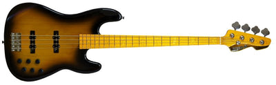 Markbass MB GV 4 Gloxy 4-String Electric Bass (Tobacco Sunburst, Maple Fingerboard)