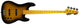 Markbass MB GV 4 Gloxy 4-String Electric Bass (Tobacco Sunburst, Maple Fingerboard)