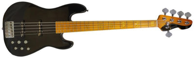 Markbass MB GV 5 Gloxy 5-String Electric Bass (Black, Maple Fingerboard)