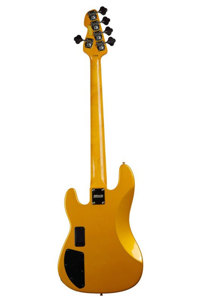 Markbass MB GV 5 Gloxy 5-String Electric Bass (Metallic Yellow, Rosewood Fingerboard)