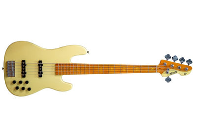 Markbass MB GV 5 Gloxy 5-String Electric Bass (Cream, Maple Fingerboard)
