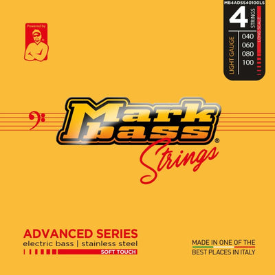 Markbass Advanced Series Soft Touch Stainless Steel Bass Strings (4-String, 40-100)