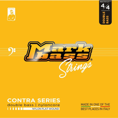 Markbass Contra Series Nylon Core Flat Wound Double Bass Strings (4/4)