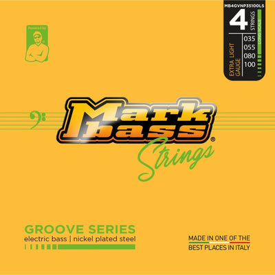 Markbass Groove Series Nickel Plated Steel Bass Strings (4-String, 35-100)