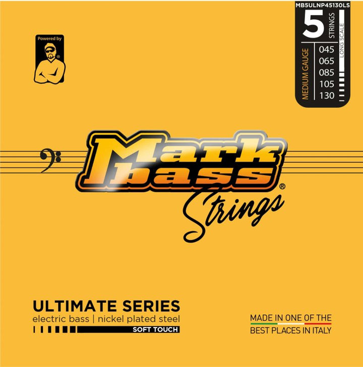 Markbass Ultimate Series Soft Touch Nickel Plated Steel Bass Strings (5-String, 45-130)
