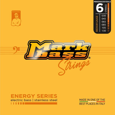 Markbass Energy Series Stainless Steel Bass Strings (6-String, 30-130)