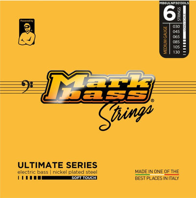 Markbass Ultimate Series Soft Touch Nickel Plated Steel Bass Strings (6-String, 30-130)