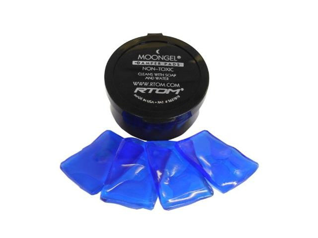 Moongel Damper Pads for Drums and Cymbals, 6-Pack (Blue)