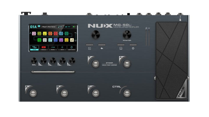 NUX MG-50Li Modeler and Profiler Multi-Effects Processor (Dark Blue)