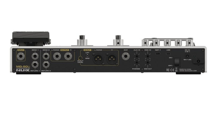 NUX MG-50Li Modeler and Profiler Multi-Effects Processor (White)