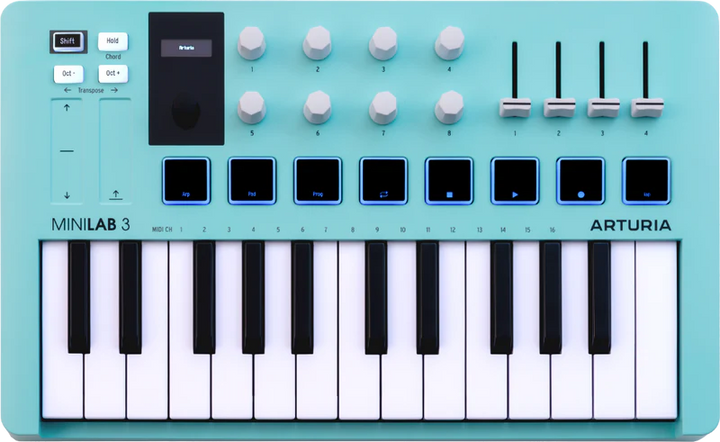 Arturia Arturia MiniLab 3 MIDI Controller (Aquamarine)