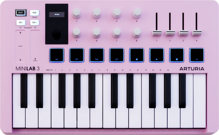 Arturia Arturia MiniLab 3 MIDI Controller (Rose Quartz)
