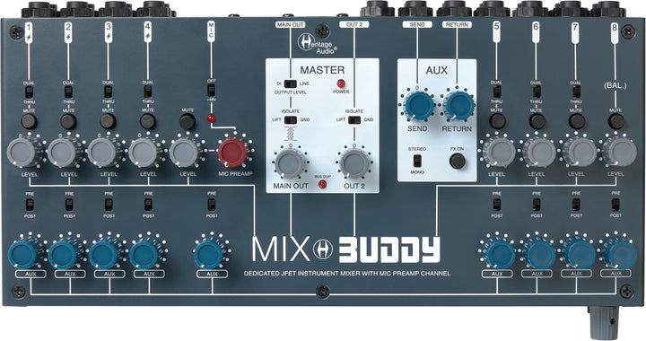 Heritage Audio Mix Buddy JFET Instrument Mixer & Compact Preamp
