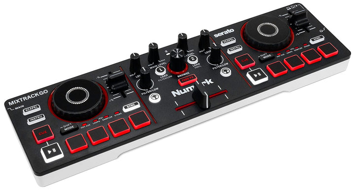 Numark Numark Mixtrack Go — Ultra-Portable 2-Deck DJ Controller with Stems Control