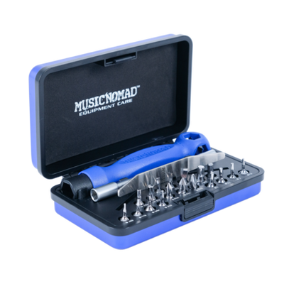 MusicNomad Tech Screwdriver/Wrench Set with 18 Bits/7 Hex/Spanner Wrench