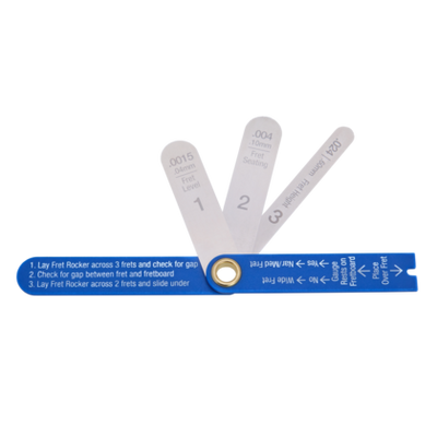 MusicNomad Precision Fret Gauge with 4-Key Measurements