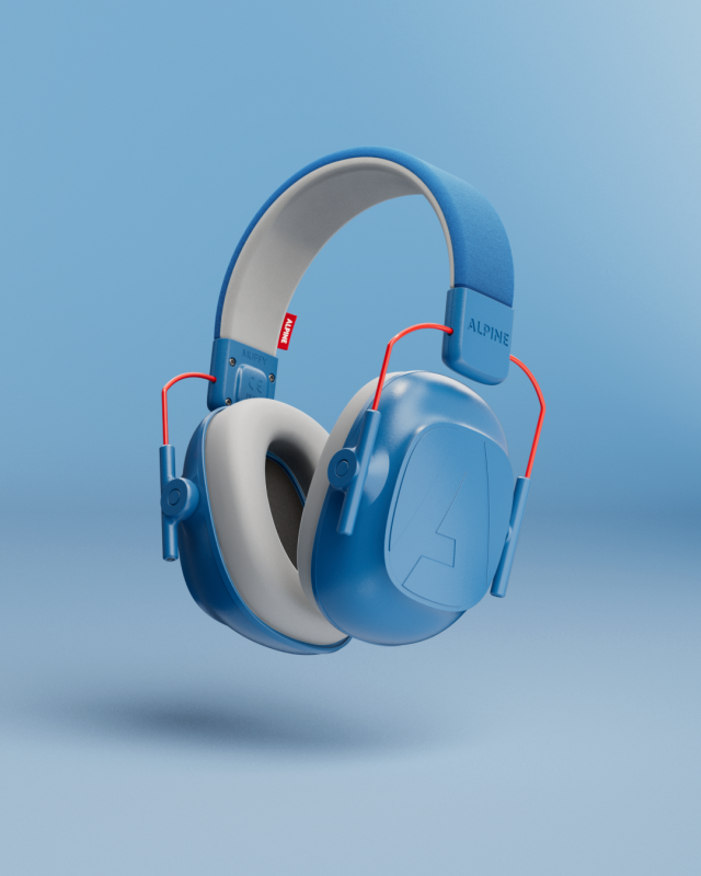Alpine Alpine Muffy Kids Hearing Protection Earmuffs (Blue)