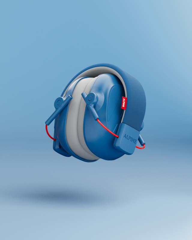 Alpine Alpine Muffy Kids Hearing Protection Earmuffs (Blue)