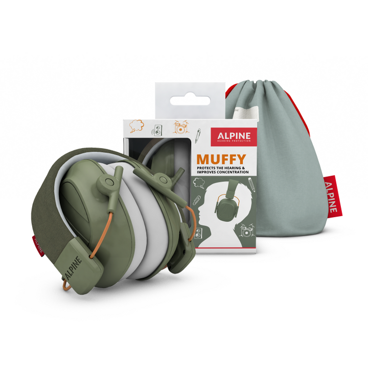 Alpine Alpine Muffy Kids Hearing Protection Earmuffs (Green)