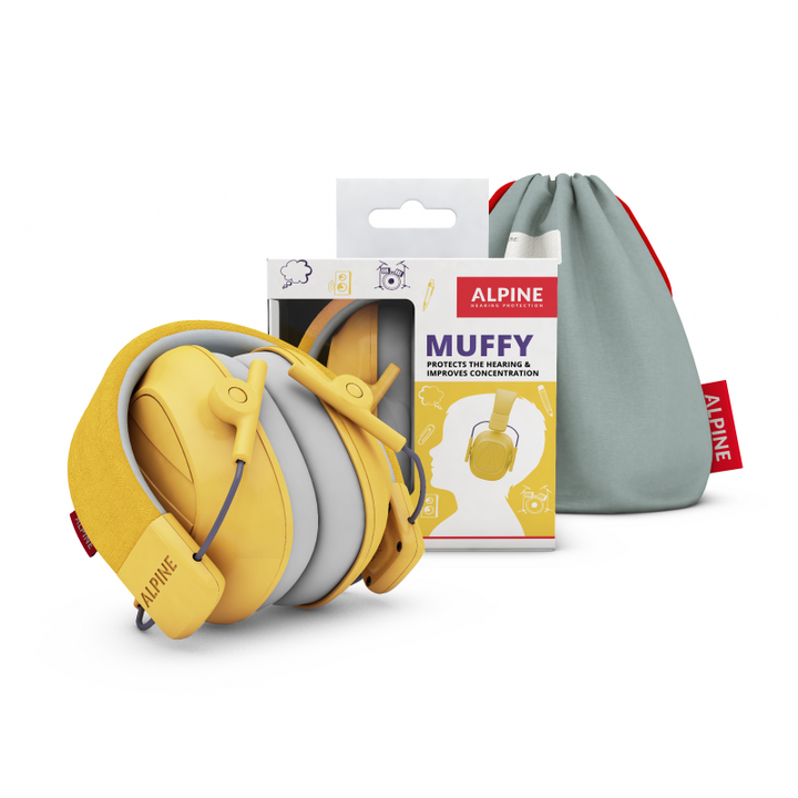 Alpine Alpine Muffy Kids Hearing Protection Earmuffs (Yellow)